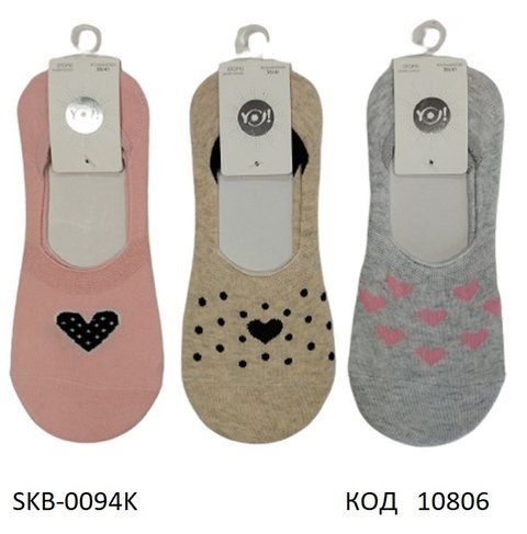 YO Сліди жіночі SKB-0094K МІКС кольорів 35-41 6(3) шт 10806 фото