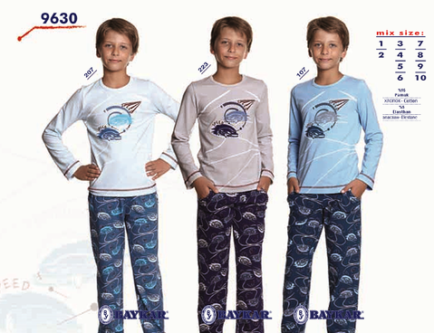 BR Піжама для хлопчика 01-02 стрейч/бавовна 9630 01,02 2 шт. 09906 фото