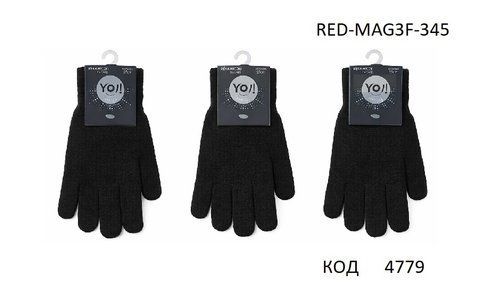 YO од.Перчатки чоловічі акрил RED-MAG3F-345 ЧОРНИЙ .25,27 розмір. 12(3)шт 04779 фото