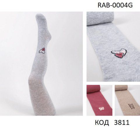YO Колготки бавовняні для дівчинки RAB-0004G КОЛЬОРОВІ 3 шт 03811 фото