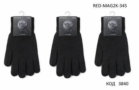 YO од.Перчатки жіночі акрил RED-MAG2K-345 ЧОРНИЙ .21 розмір. 12(3)шт 03840 фото