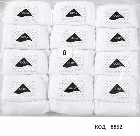 Tr Шкарпетки для новонароджених Lycra 155 БІЛИЙ 12шт , 08852 фото