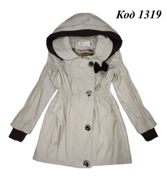 Плащ для дівчинки на трикотажі 1029 120-150 (122-140) 4 р. 01319 фото
