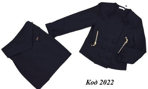 ,,Suzie122-152шерстьКОСТЮМ Піджак "Дораті"(4576)+Спідниця чорний 122-152 6 шт. 02022 фото