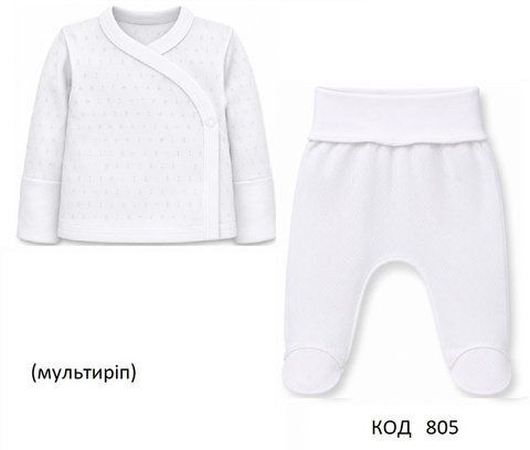 ТТ Комплект (льоля+ползуни) мультиріп 0912153//0312107 56 БІЛИЙ 3шт , 00805 фото