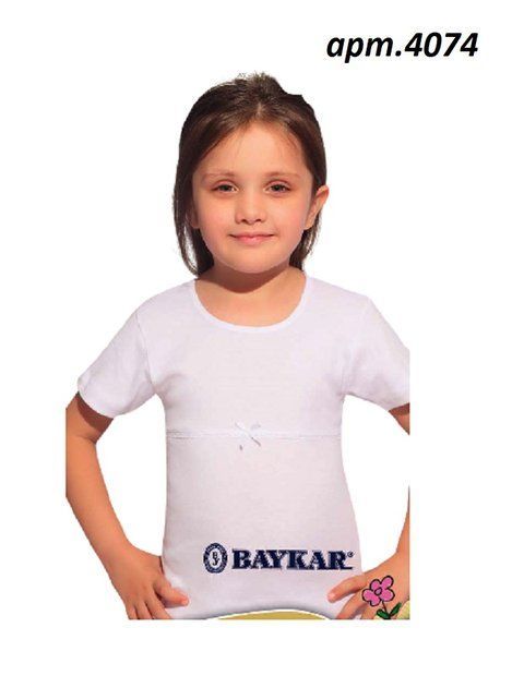 Футболка для дівчинки Baykar 4074.01 БІЛИЙ 6(2) шт. 04361 фото