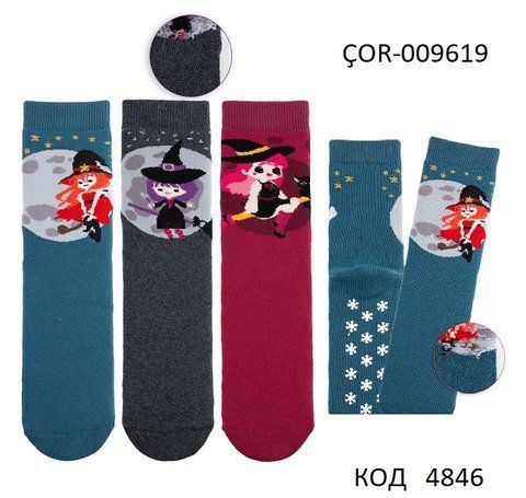 Bross Шкарпетки махрові для дівчинки ABS МАЛЮНОК &Ccedil;OR-009619 МІКС 12(3) шт. 04846 фото